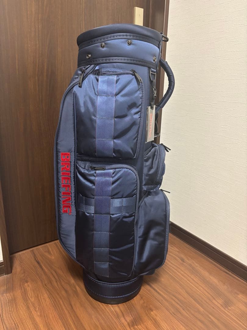 限定　ブリーフィング　キャディバッグ　ネイビー　ゴルフバッグ CR-6