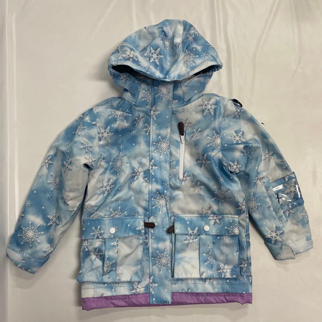 JOYRIDE 水色×紫 スキーウェア上下セット 130cm JOG-4311