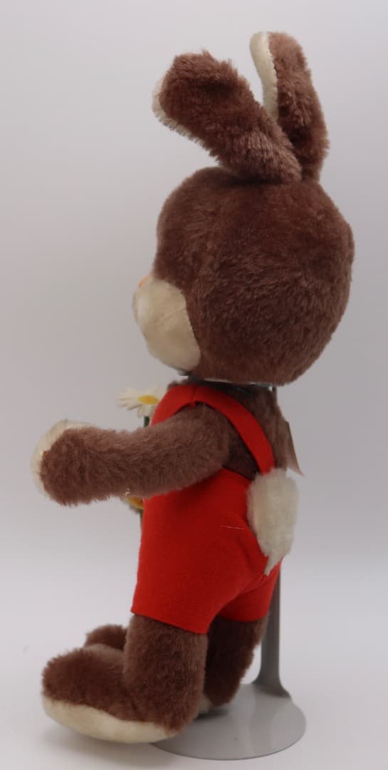 シュコー・ビゴベロ1964年代 ウサギ男の子 ぬいぐるみ 赤いオーバーオール