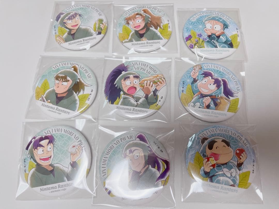 忍たま アニカフェ 缶バッジ ピクニック 善法寺伊作 食満留三郎 七松小平太