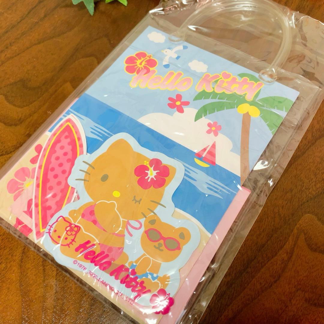 海外限定 ハローキティレターセット サーフィン 日焼けキティ　入手困難　2005