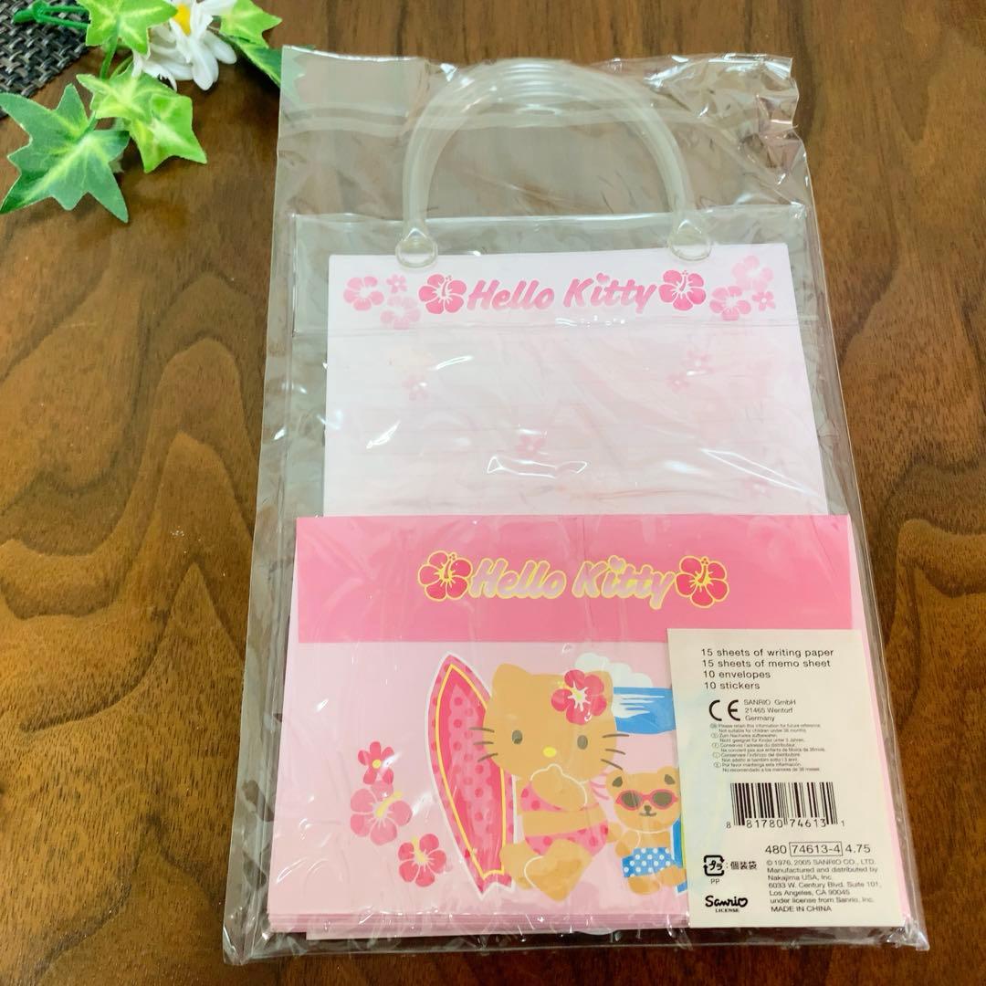 海外限定 ハローキティレターセット サーフィン 日焼けキティ　入手困難　2005