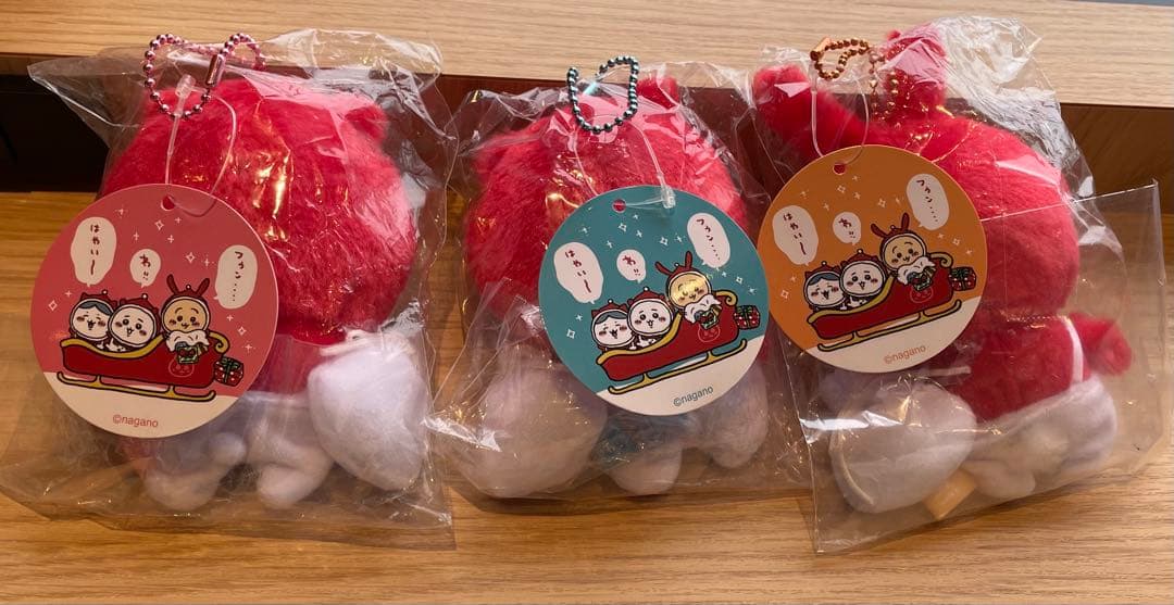 ちいかわ クリスマスだよ！ ぷちミニマスコット3種セット　ハチワレ　うさぎ