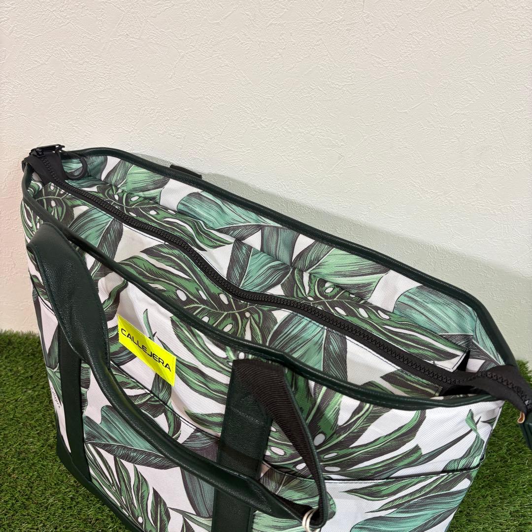【CALLEJERA】新品　カジェヘラ　リーフ柄トートバッグ　ロッカーバッグ