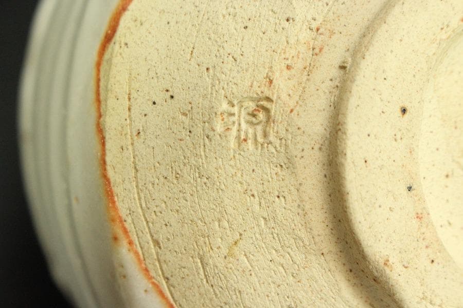 茶道具 志野茶碗 菊 泉窯 在銘 源 共箱(メ1804)