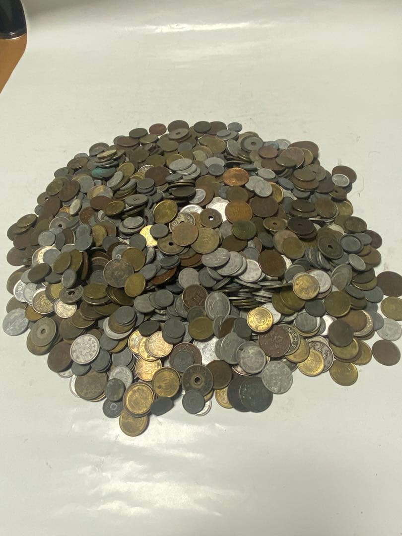古銭 銅貨黄銅貨青銅貨ニッケル貨錫貨アルミ貨など大量 3.6㎏ NO.63