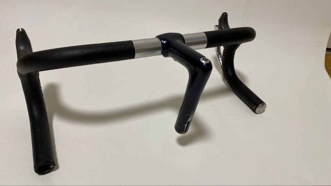 Cinelli アルミハンドル&ステム 革巻きカンパレバー付き