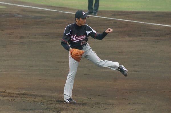 千葉ロッテ・岸敬祐実使用ユニフォーム