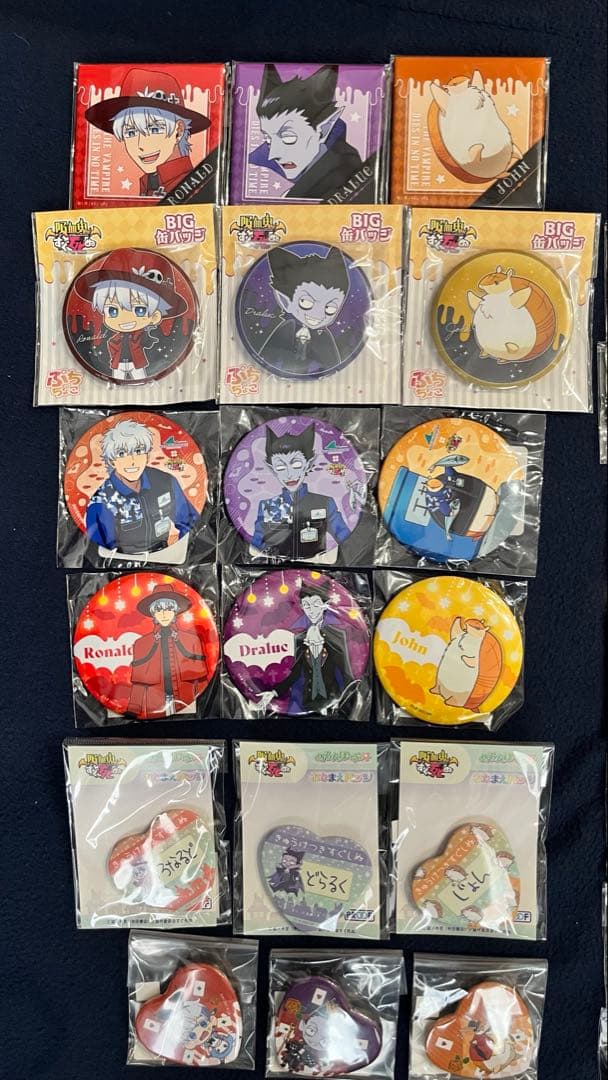 吸血鬼すぐ死ぬ　缶バッジ　63点　セット　まとめ売り　ロナルド　ドラルク　ジョン
