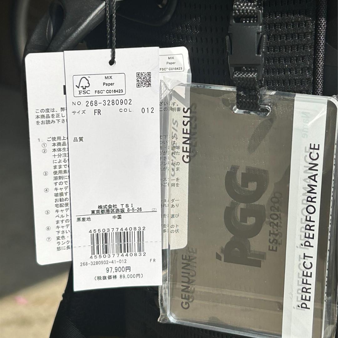 ○★新品 未使用 パーリーゲイツ ポリオックススタンド式キャディバッグ ブラック