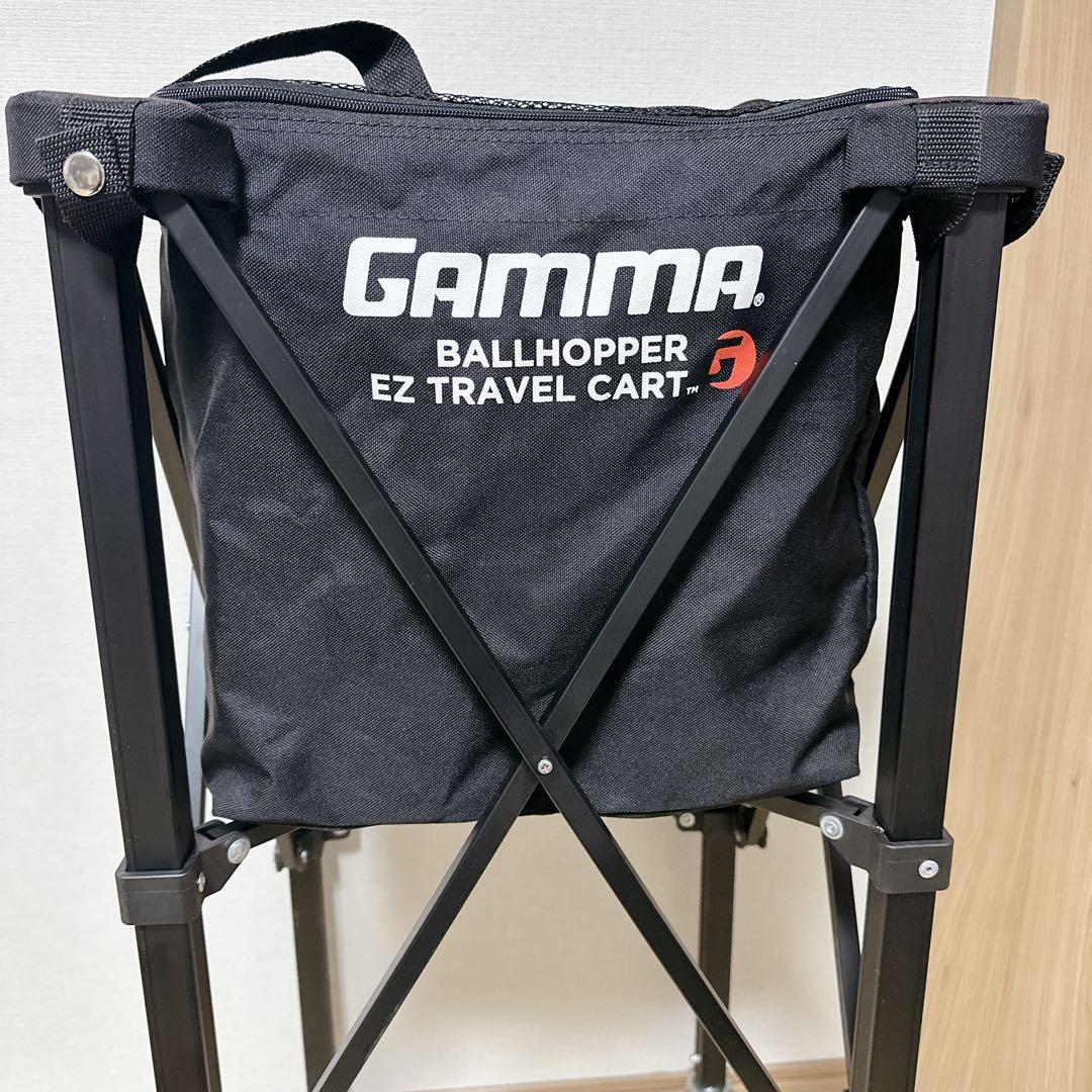 GAMMA ボールホッパー EZトラベルカート テニスボール キャスター カゴ