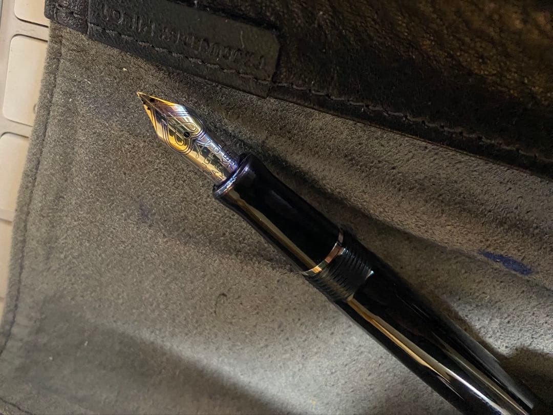 パーカー　デュオフォールド　万年筆　インターナショナル　ブラックCT 細字