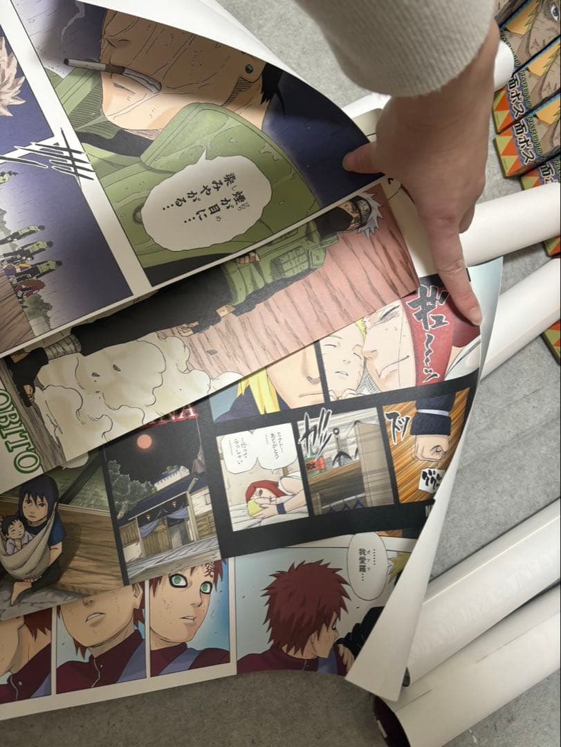ナルト　名場面ポスター　9本セット　コンプリート