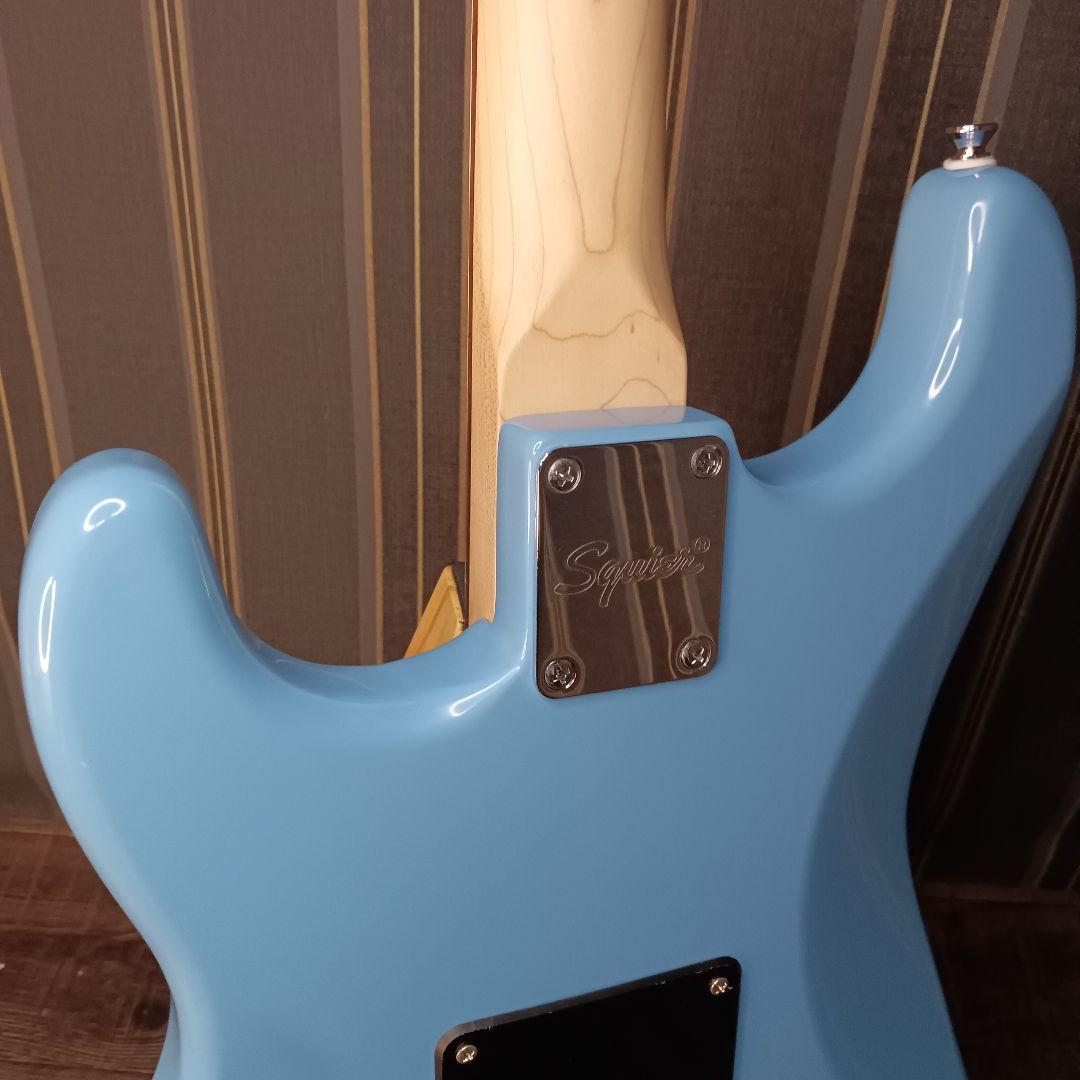 美品 Squier スクワイヤー BLUE ストラト エレキギター ケース