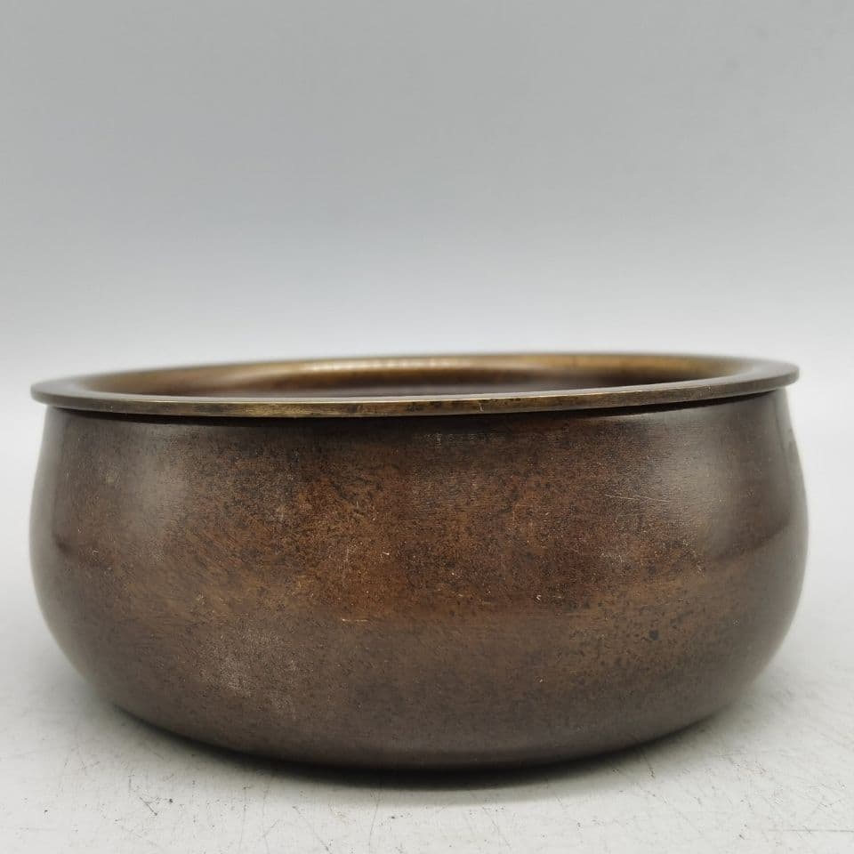 銅 細工 厚重 茶洗 茶道具 工芸品 美術品 置物