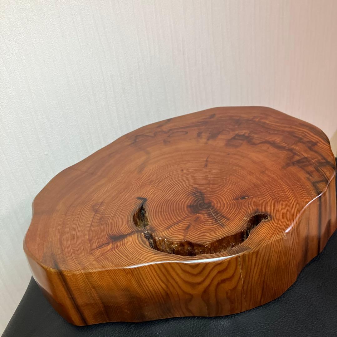 【最終値引】希少　屋久杉飾り台　一枚板　屋久杉　屋久杉工芸品　世界遺産　花台