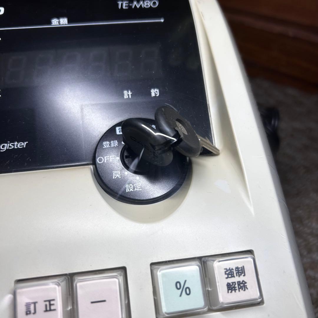 【美品・動作確認済】カシオレジスター TE-M80 人気機種感熱紙　CASIO