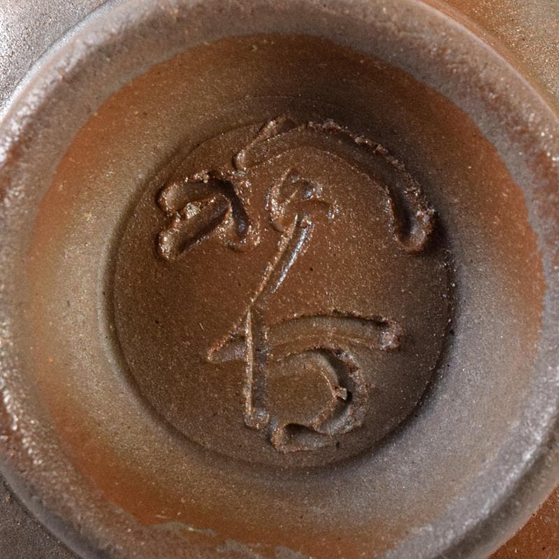 煎茶道具　備前焼　小西陶古作　煎茶碗　五客　共箱　D　R7888