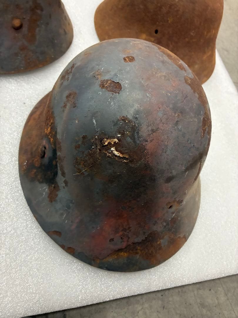 当時物 旧日本軍 鉄帽 陸軍 大日本帝国 ヘルメット ミリタリー 鉄製 鉄かぶと