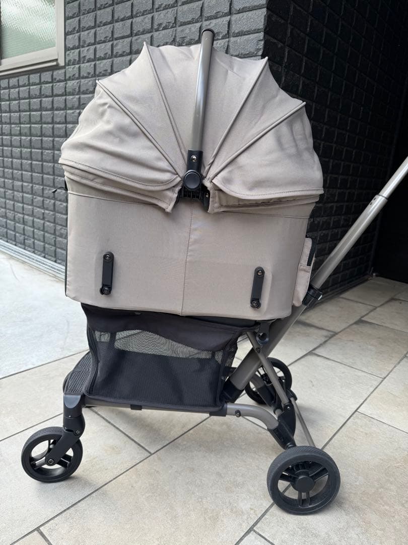 【もーこ】AIRBUGGY WIZ X ペットカート ヴィンテージカーキー