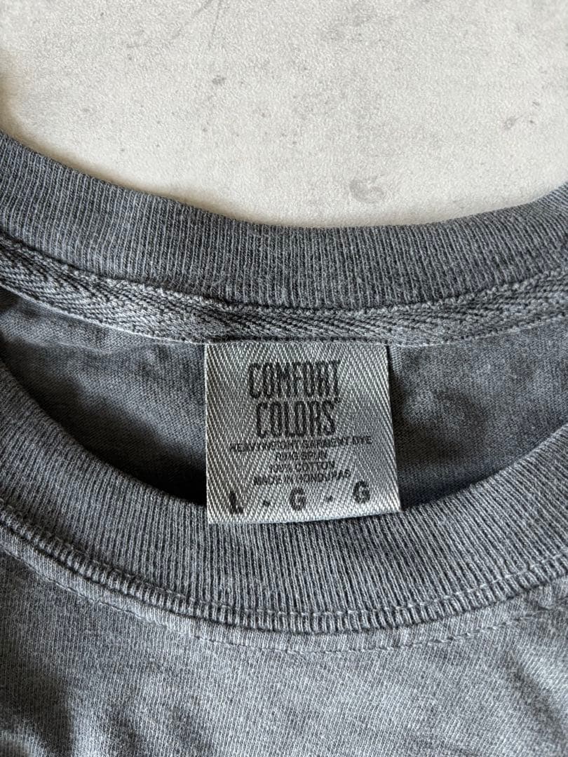 1度着用:【TETORA】 【テトラ】Tシャツ ブラック グレー Lサイズ