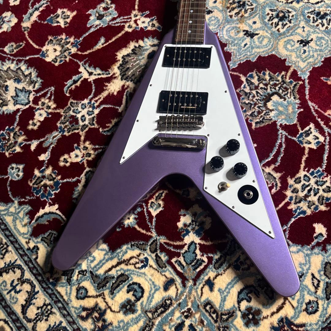 Epiphone カークハメット　メタリカ　1979 Flying V パープル