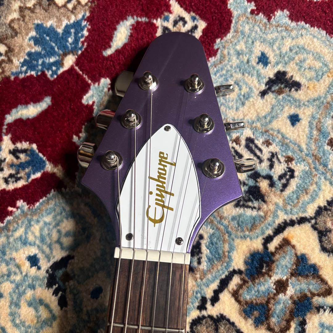 Epiphone カークハメット　メタリカ　1979 Flying V パープル