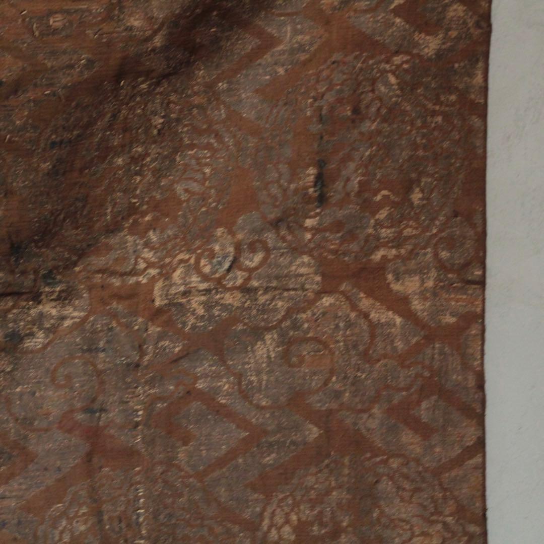 江戸時代 西陣織 銀襴 打敷 古裂 古美術 古道具 アンティーク 古裂