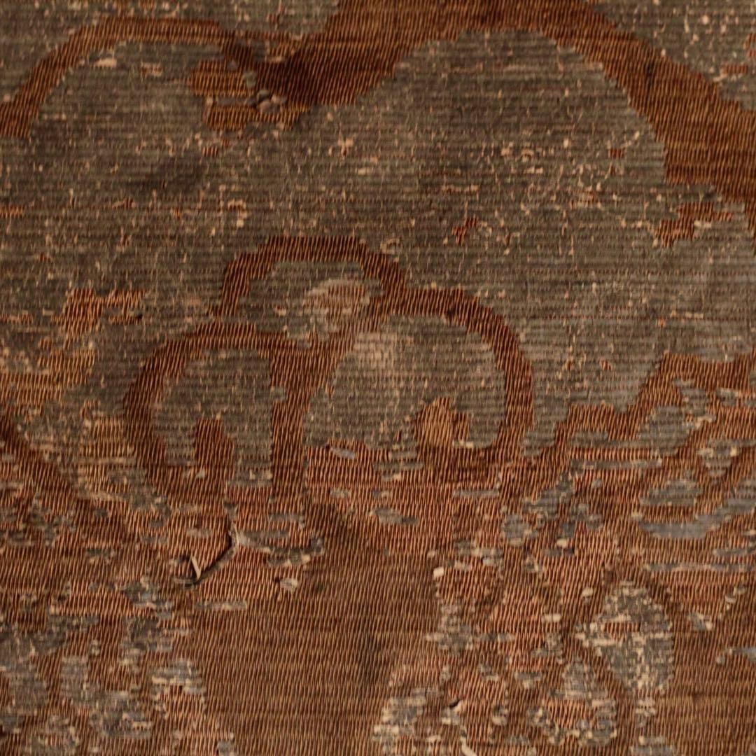 江戸時代 西陣織 銀襴 打敷 古裂 古美術 古道具 アンティーク 古裂