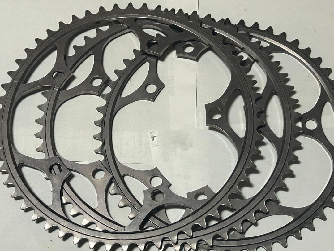 【ピスト】デュラエース 薄歯52.53.54T IZUMI Vチェン付き