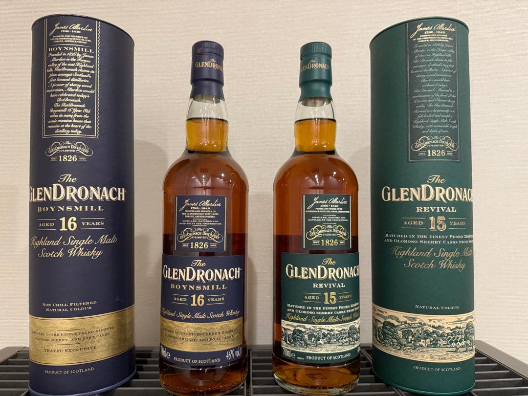 新品未開栓 グレンドロナック　タムデュー　4本セット　旧ボトル