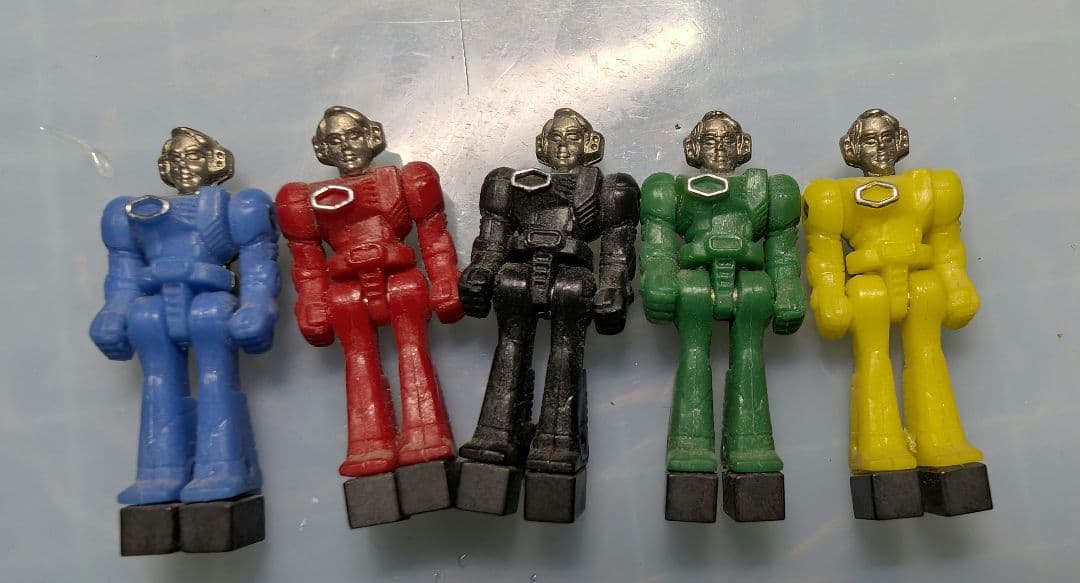 当時物 ダイアクロン隊員5点セット タカラ玩具 戦隊 超合金 ビンテージ　レトロ