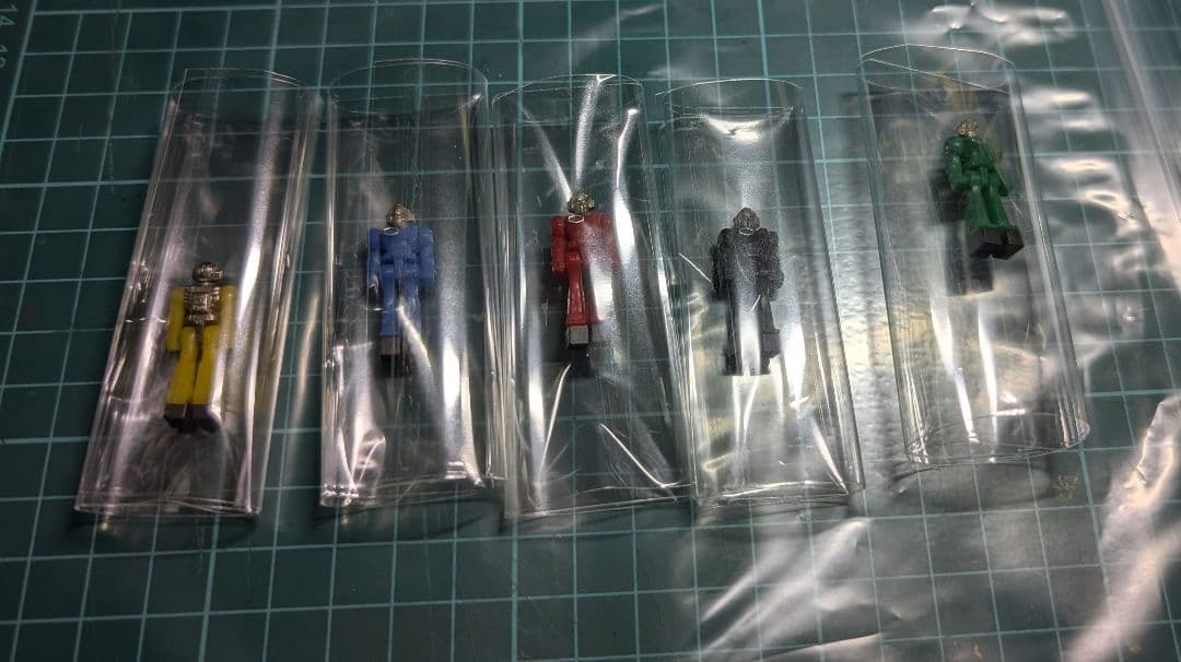 当時物 ダイアクロン隊員5点セット タカラ玩具 戦隊 超合金 ビンテージ　レトロ