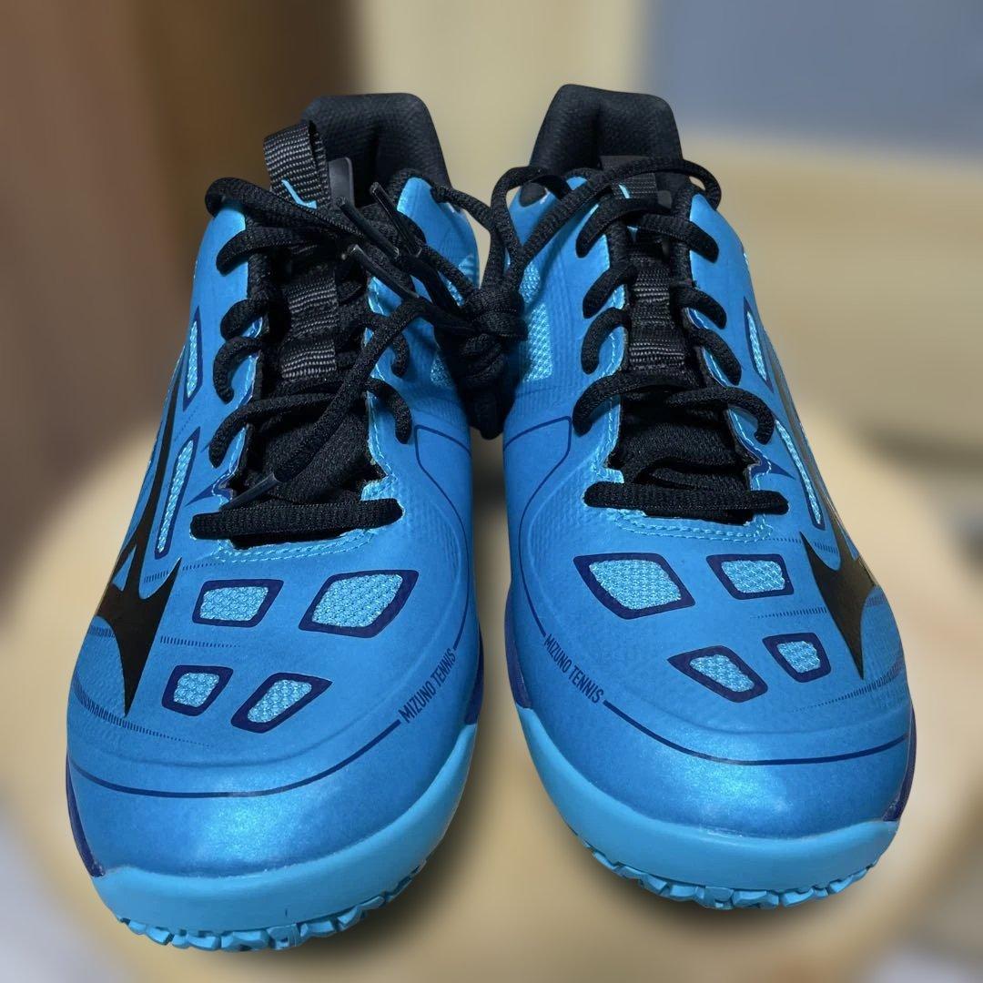 新品　ミズノ テニスシューズ ウエーブエクシード 4 OC 61GB