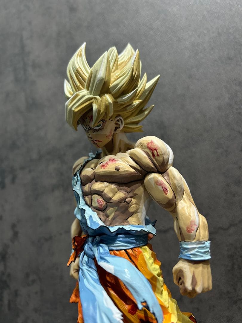 ドラゴンボール フィギュア リペイント 超サイヤ人 孫悟空 二次元彩色