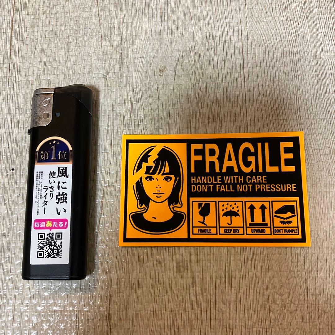 KYNE FRAGILE ステッカー ON AIR ピンク ホワイト オレンジ