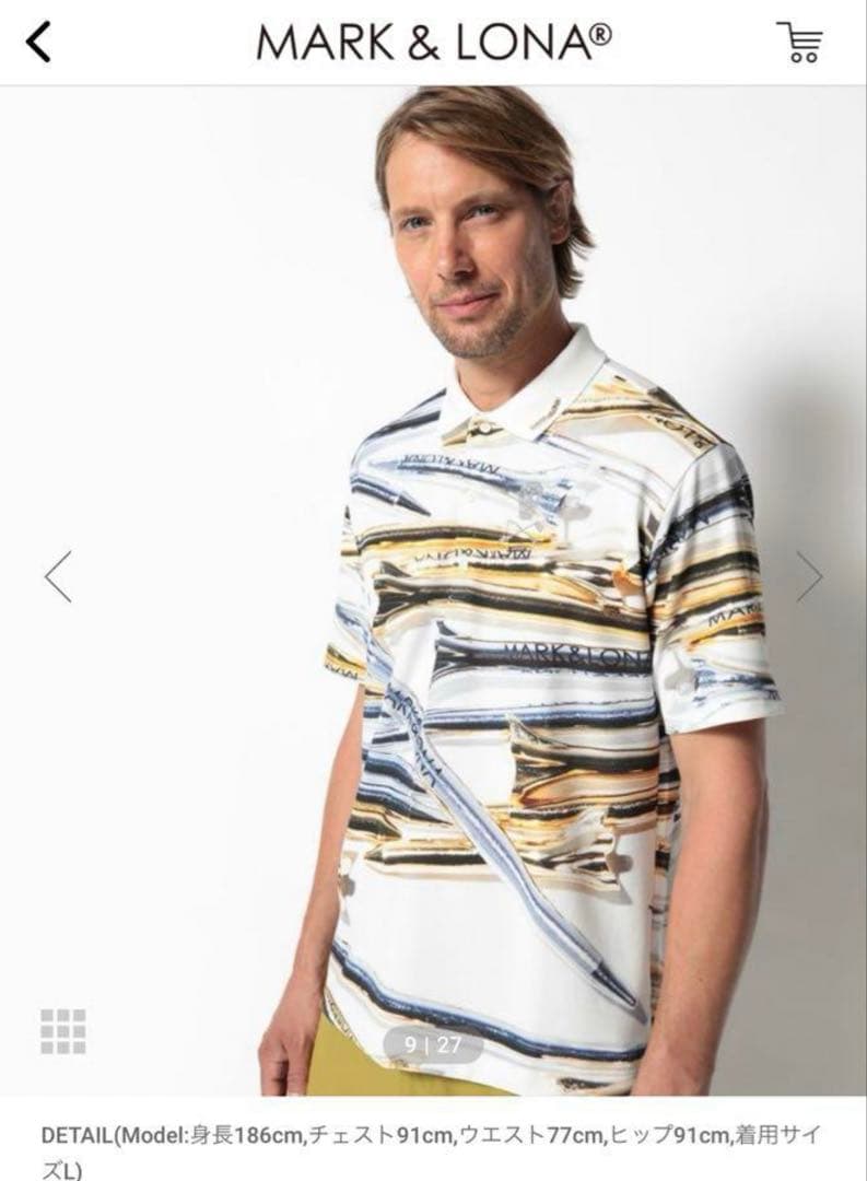 MARK&LONA 半袖ポロシャツ　48 ティーおまけ付