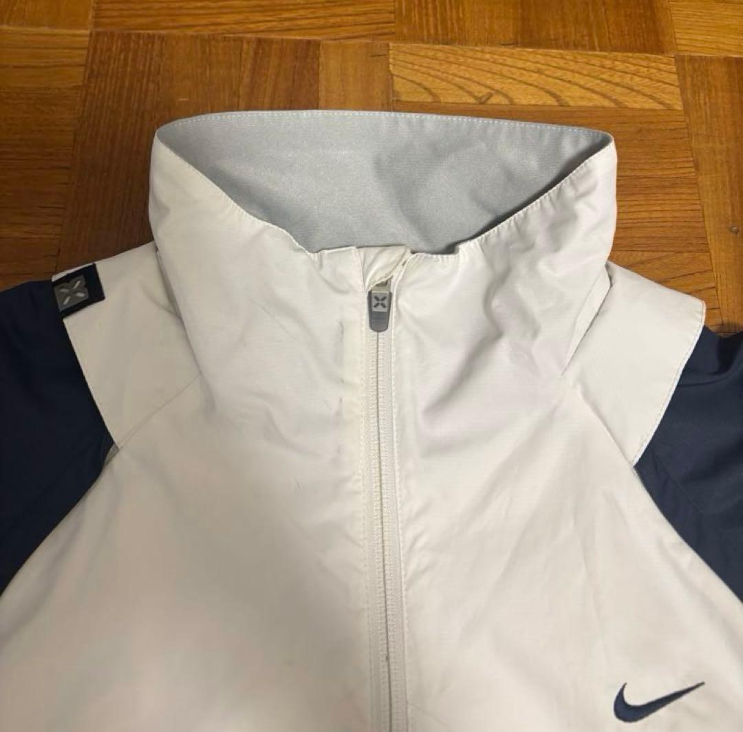 【Nike 】2wayウィンドブレーカー　XL ホワイト/ネイビー