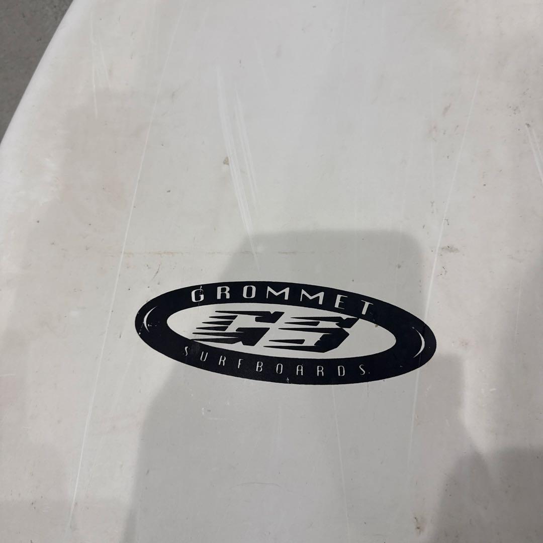 ホワイト/ブルー ロングボード 3フィン付き　手渡し