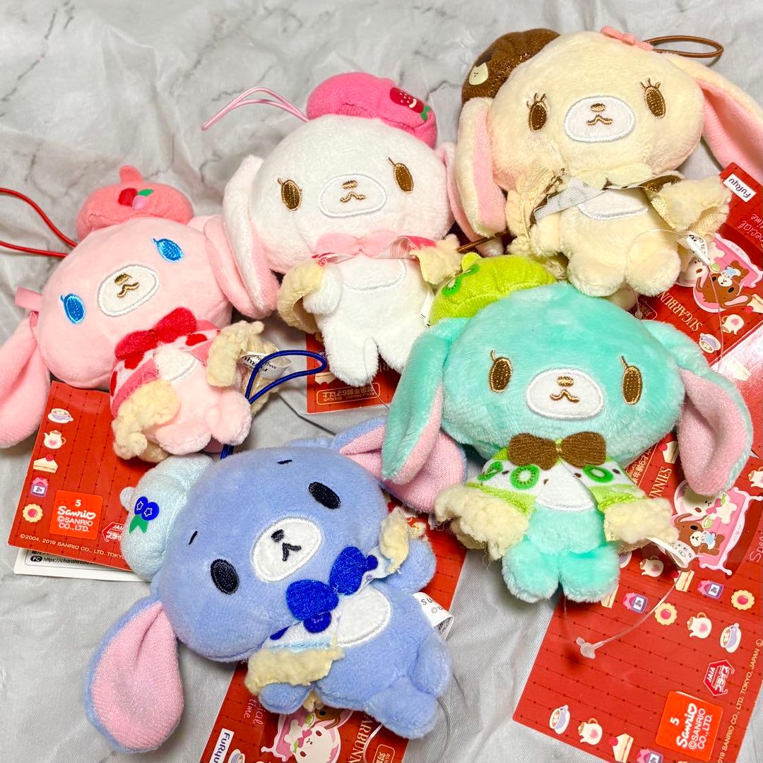 【タグ付き・未使用品】シュガーバニーズ　5体セット　マスコット　ぬいぐるみ　レア