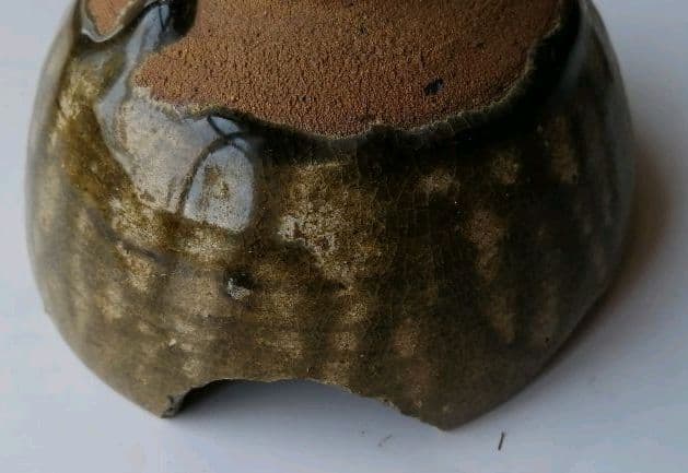 古唐津　小山路青手茶碗(発掘手)①