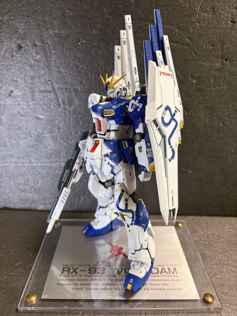 RG RX-93νガンダム 九龍版全塗装済完成品 クーロン九龍ガンダム