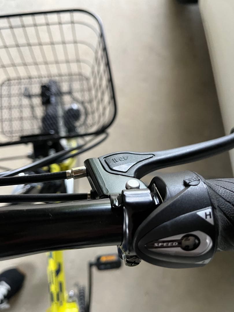 新品未使用　折りたたみ自転車(黄色)