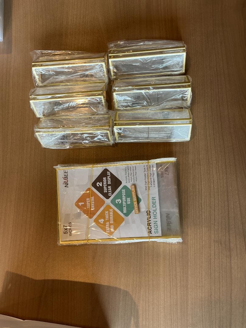 ゴールドサインホルダー 12パック 5x7 12Pack237K864