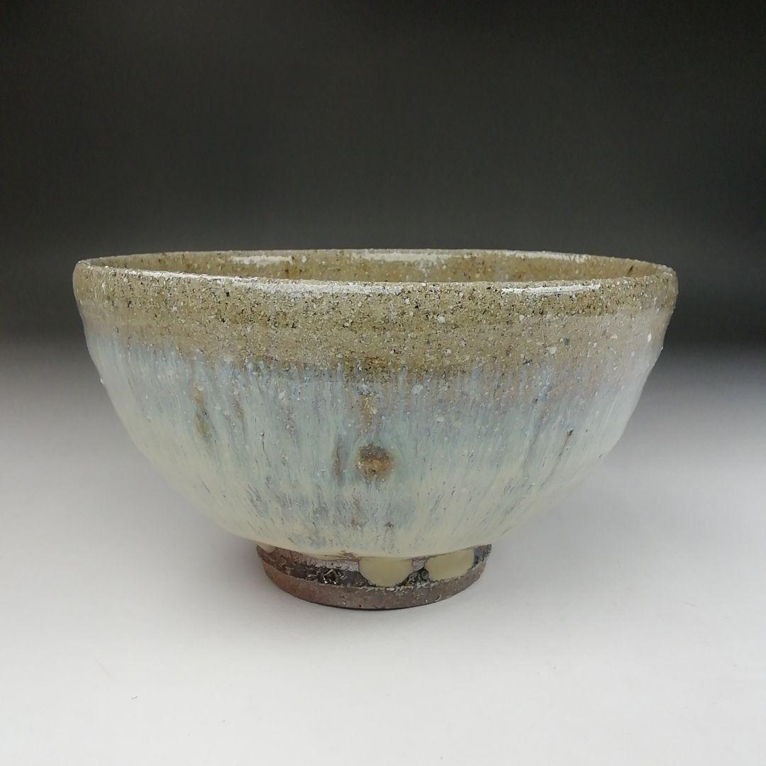 Ｔ４２０　茶碗　『唐津茶碗』『鏡山窯　井上東也 造』　共箱　抹茶碗　茶道具