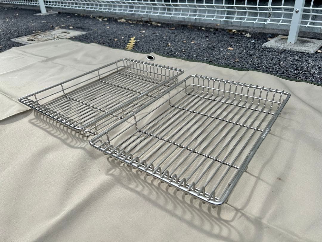 [２枚セット]スノーピーク メッシュトレー1ユニット　浅型