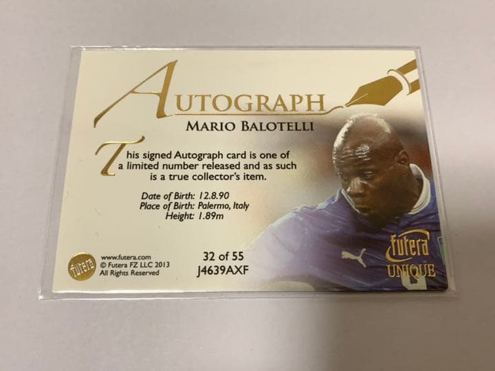 マリオ・バロテッリ　サインカード