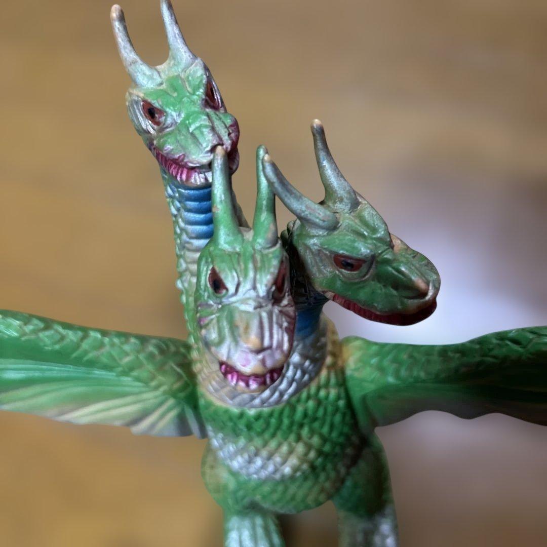 昭和レトロ 当時物 ブルマァク キングギドラ ソフビ