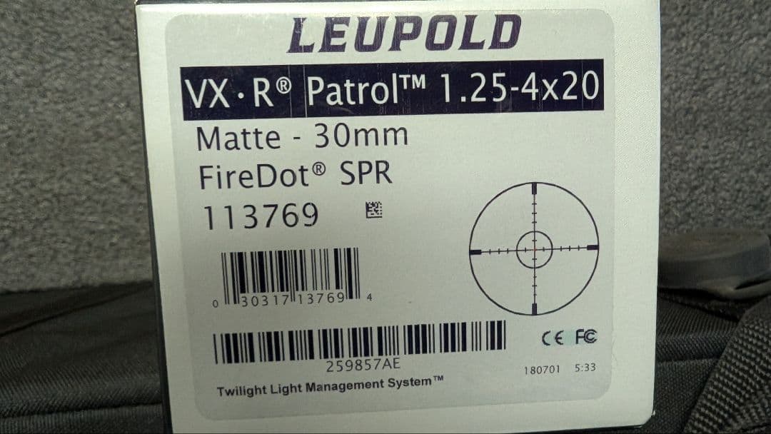 スコープ　LEUPOLD VX-R Patrol 1.5-5x20 光学サイト