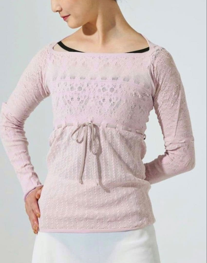 チャコット　ノーソーイングニット　ピンク　長袖　新品